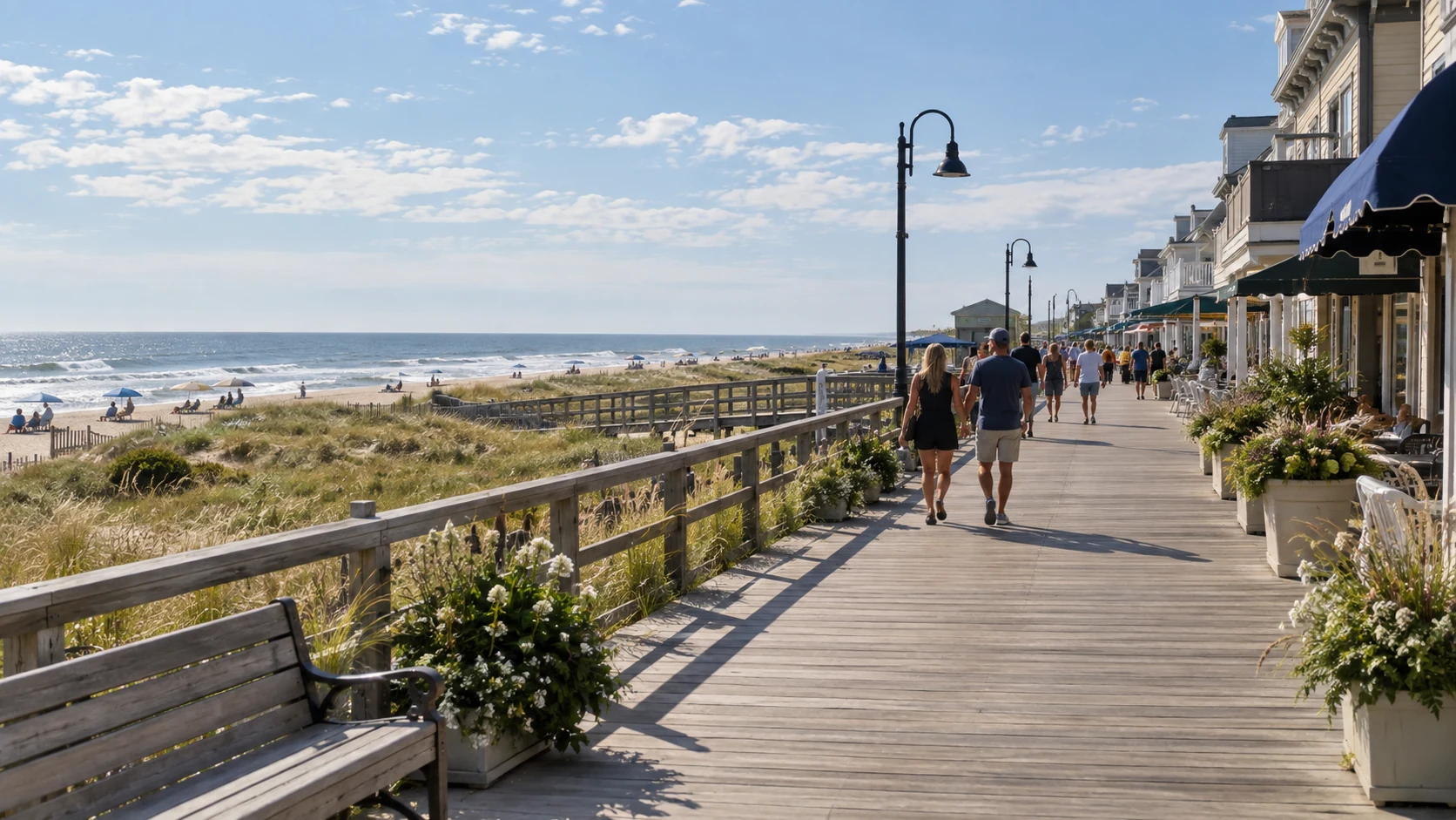 Original digital rendering of a South Jersey shore boardwalk